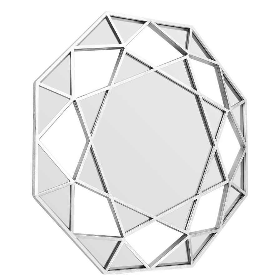 Bathe and Utility Premier Mirrors | Marcia Silver Octagonal Wall Mirror