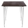 FURNITURE Premier Side Tables | District Chrome Metal And Elm Wood Table