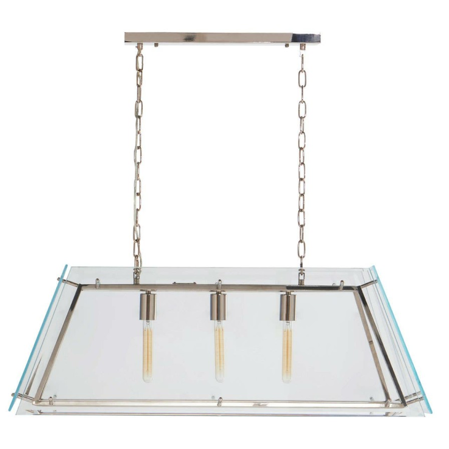 Accessories Fifty Five South Chandeliers | Palasso Nickel Finish Pendant Light