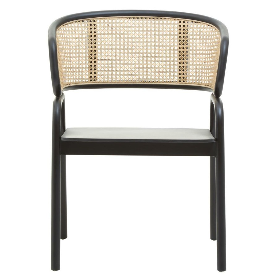 FURNITURE Fifty Five South Seating | Corso Cane Rattan And Black Chair
