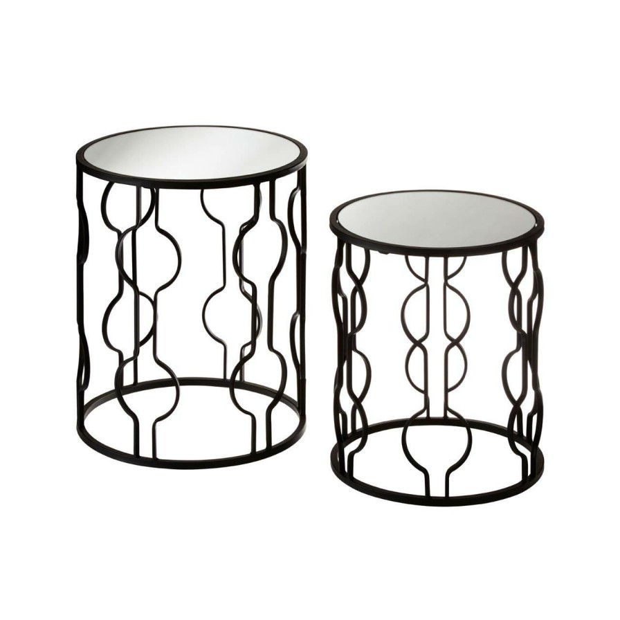 FURNITURE Premier Side Tables | Avantis Set Of 2 Table With Undulating Frames