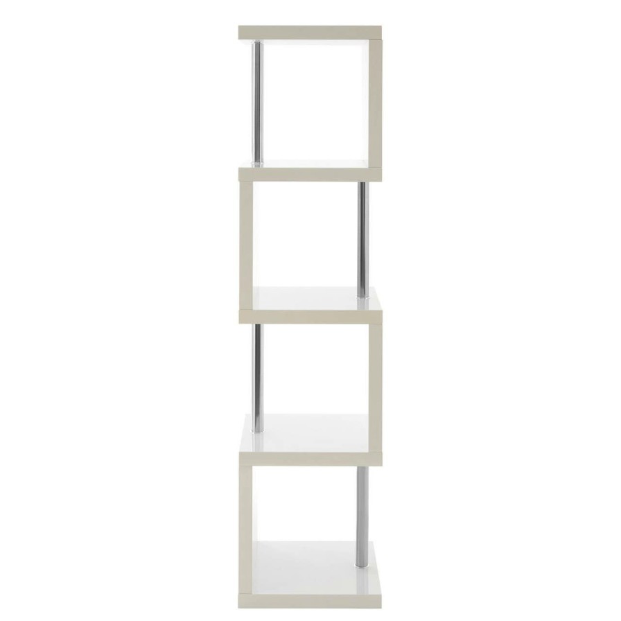 FURNITURE Premier Storage | Maze 4 Tier White Gloss Shelf Unit