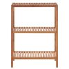 Bathe and Utility Premier Racks, Caddies and Shelf Units | Arla 3 Tier Wooden Bathroom Shelf Unit