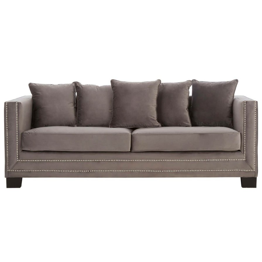 FURNITURE Fifty Five South Seating | Sofia 3 Seat Viola Greysofa