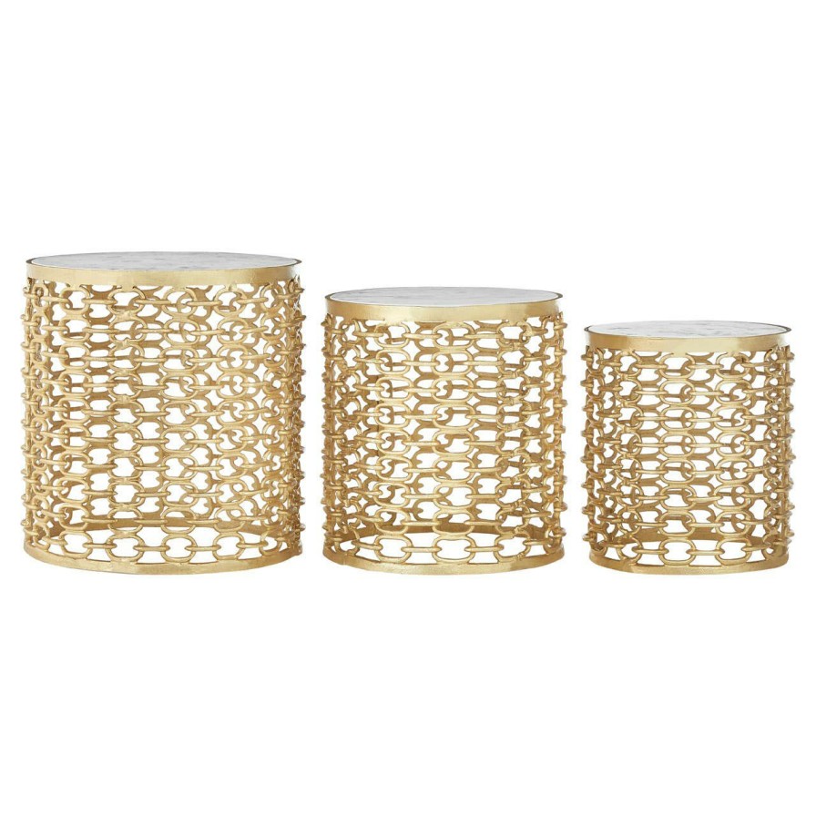 FURNITURE Fifty Five South Side Tables | Set Of Three Templar Aluminium Side Tables