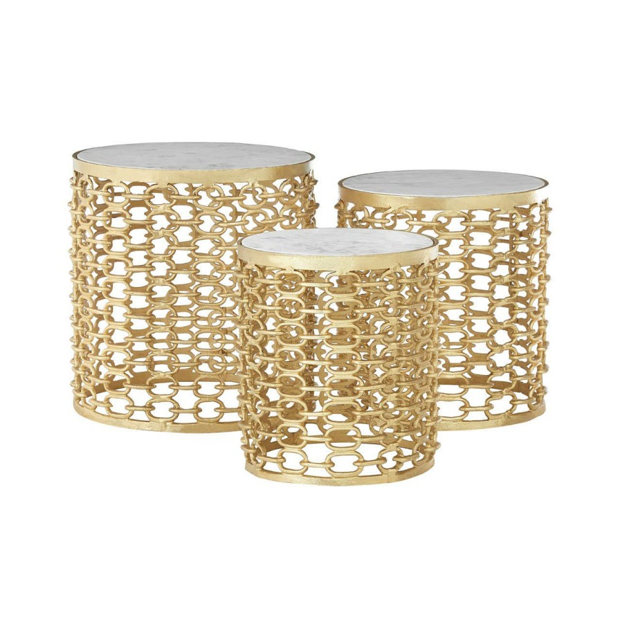 FURNITURE Fifty Five South Side Tables | Set Of Three Templar Aluminium Side Tables