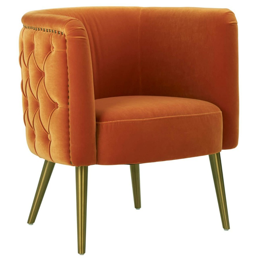 FURNITURE Fifty Five South Seating | Manhattan Orange Tub Chair