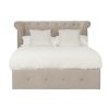 FURNITURE Premier Beds | Edison Beige Double Ottoman Bed