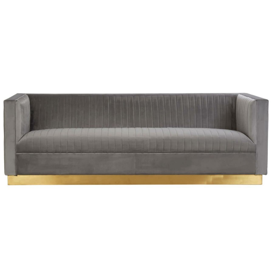 FURNITURE Fifty Five South Seating | Opal 3 Seat Grey Sofa
