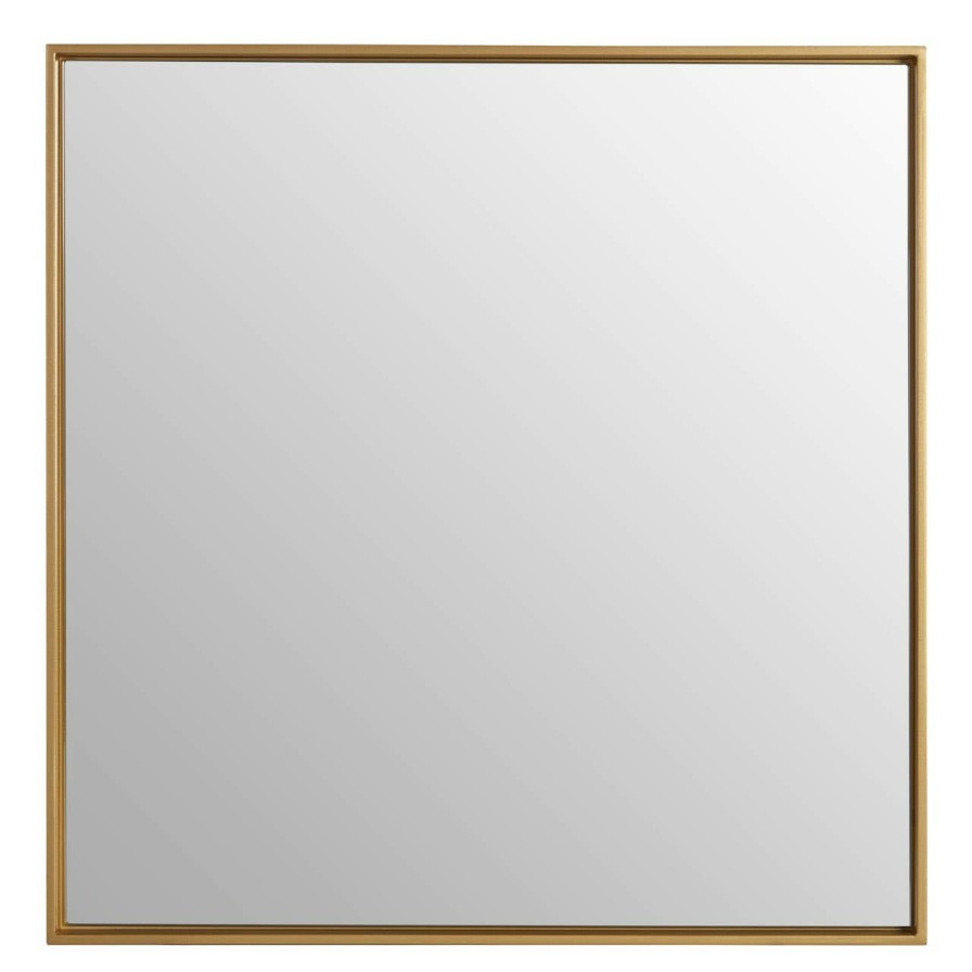 Bathe and Utility Premier Mirrors | Ando Large Square Gold Finish Wall Mirror
