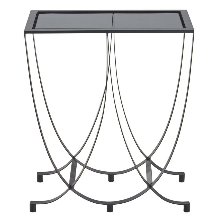 FURNITURE Premier Side Tables | Trento Console Table With Grey Glass Top