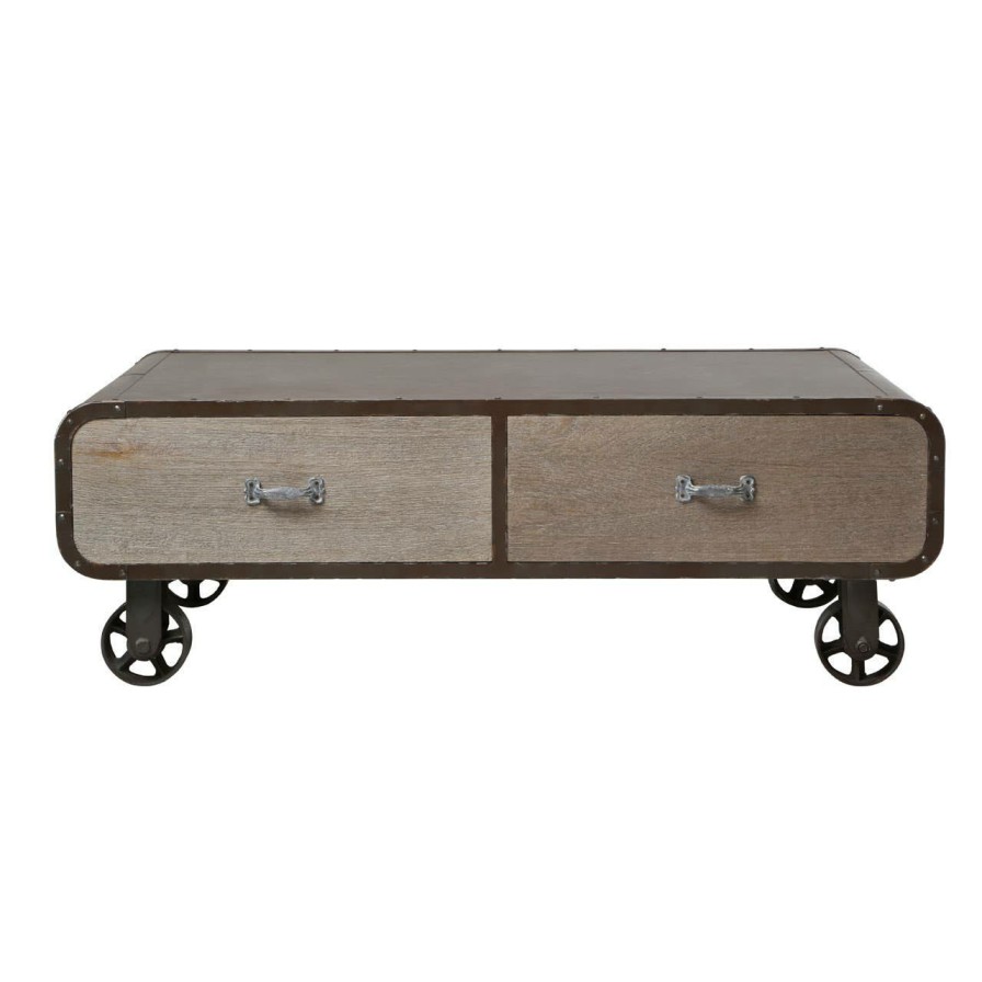 FURNITURE Premier Coffee Tables | Village Loft 2 Drawers Coffee Table