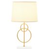 Accessories Fifty Five South Table Lamps | Zara White And Gold Circles Table Lamp