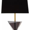Accessories Premier Table Lamps | Halina Smoked Crystal Table Lamp With Gold Metal