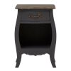 FURNITURE Fifty Five South Bedside Tables | Loire 1 Drawer 1 Shelf Grey Bedside Cabinet