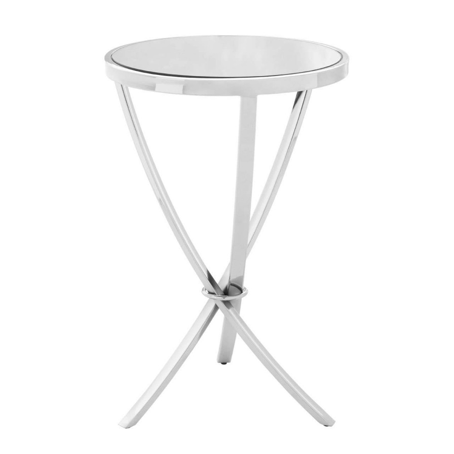 FURNITURE Premier Side Tables | Allure Chrome Pinched Side Table
