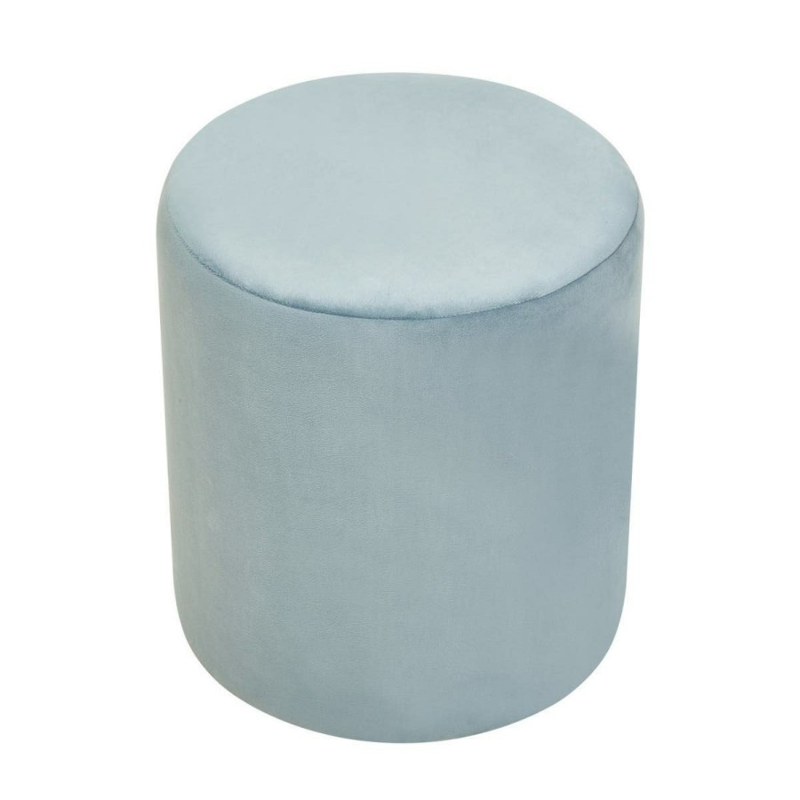 FURNITURE Premier Stools | Haley Blue Round Stool