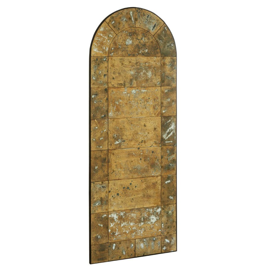 Bathe and Utility Fifty Five South Mirrors | Riza Arched And Gold Finish Wall Mirror