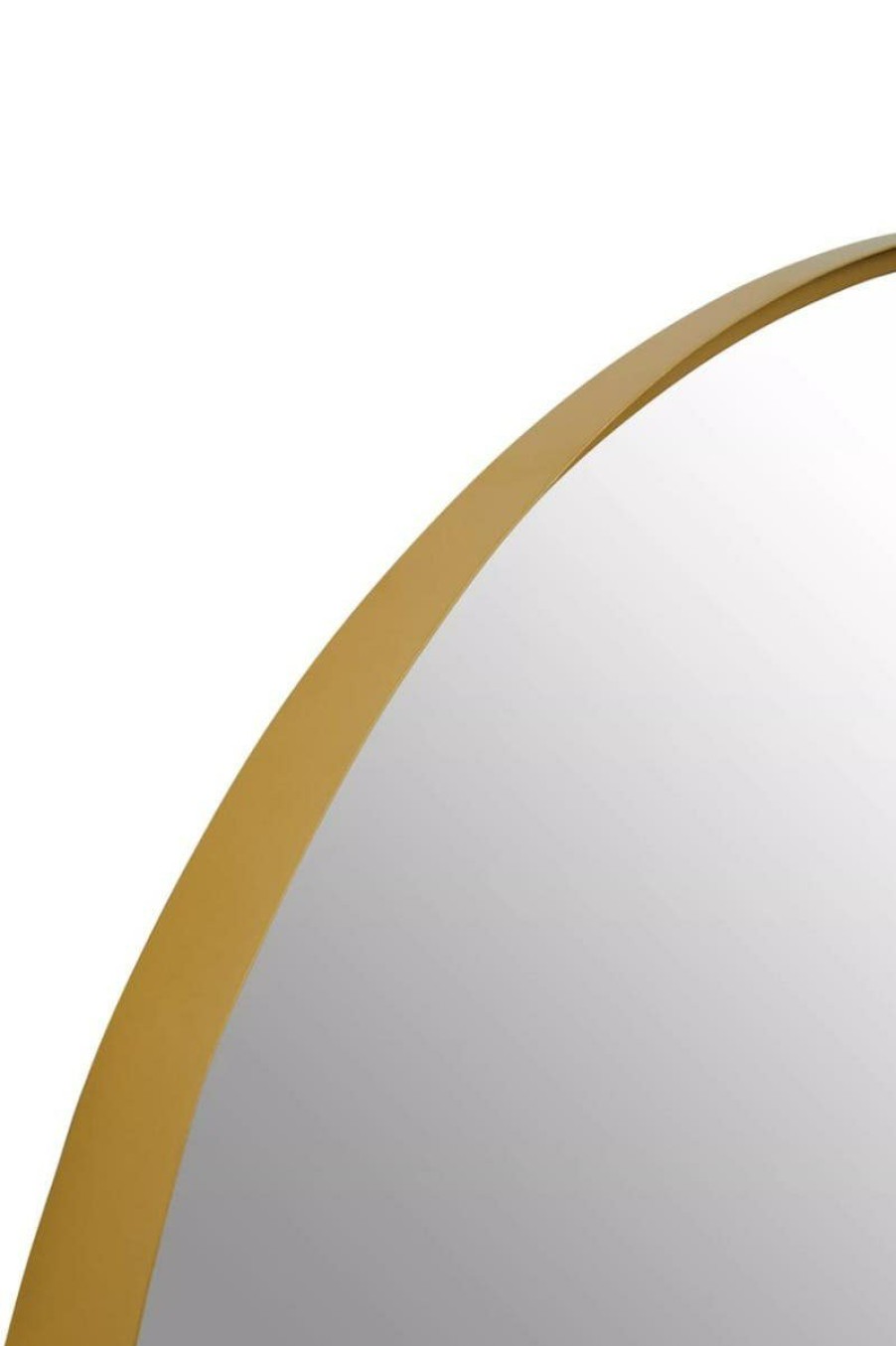 Bathe and Utility Premier Mirrors | Avento Large Round Gold Iron Wall Mirror