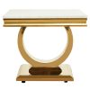 FURNITURE Fifty Five South Side Tables | Moda Ivory White Marble Side Table