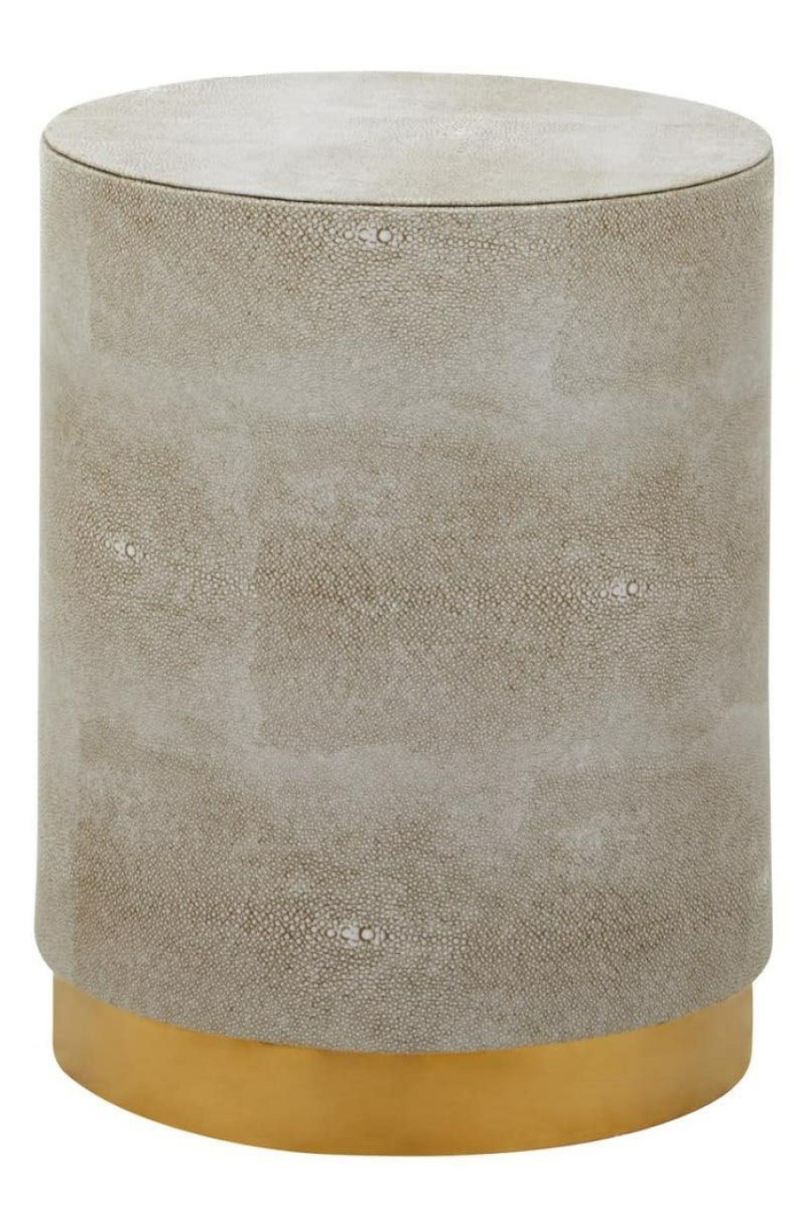 FURNITURE Fifty Five South Seating | Cadio Shagreen Round Stool