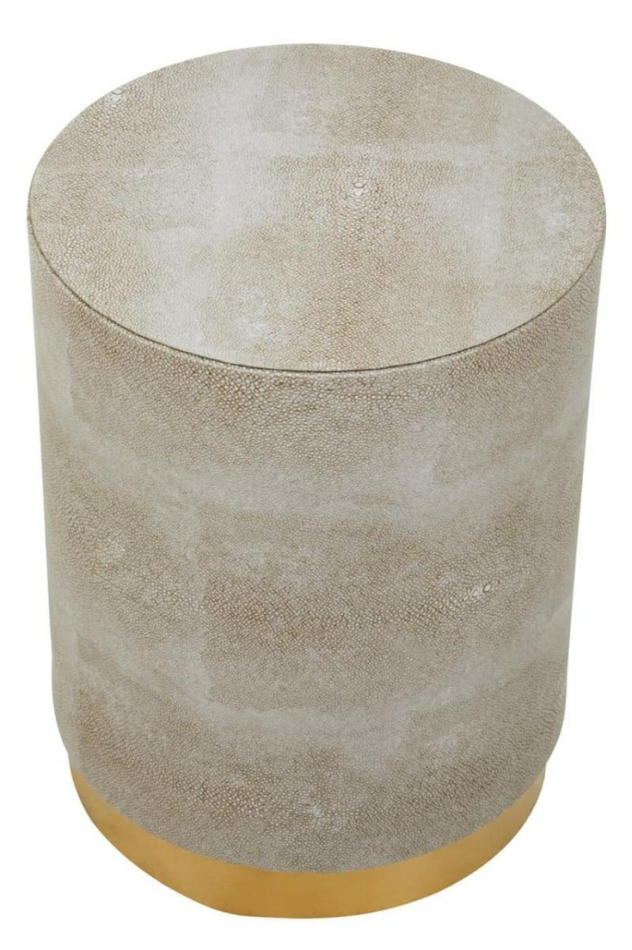 FURNITURE Fifty Five South Seating | Cadio Shagreen Round Stool