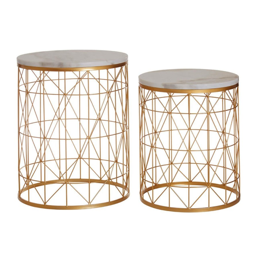 FURNITURE Premier Side Tables | Avantis Set Of 2 Round Side Tables