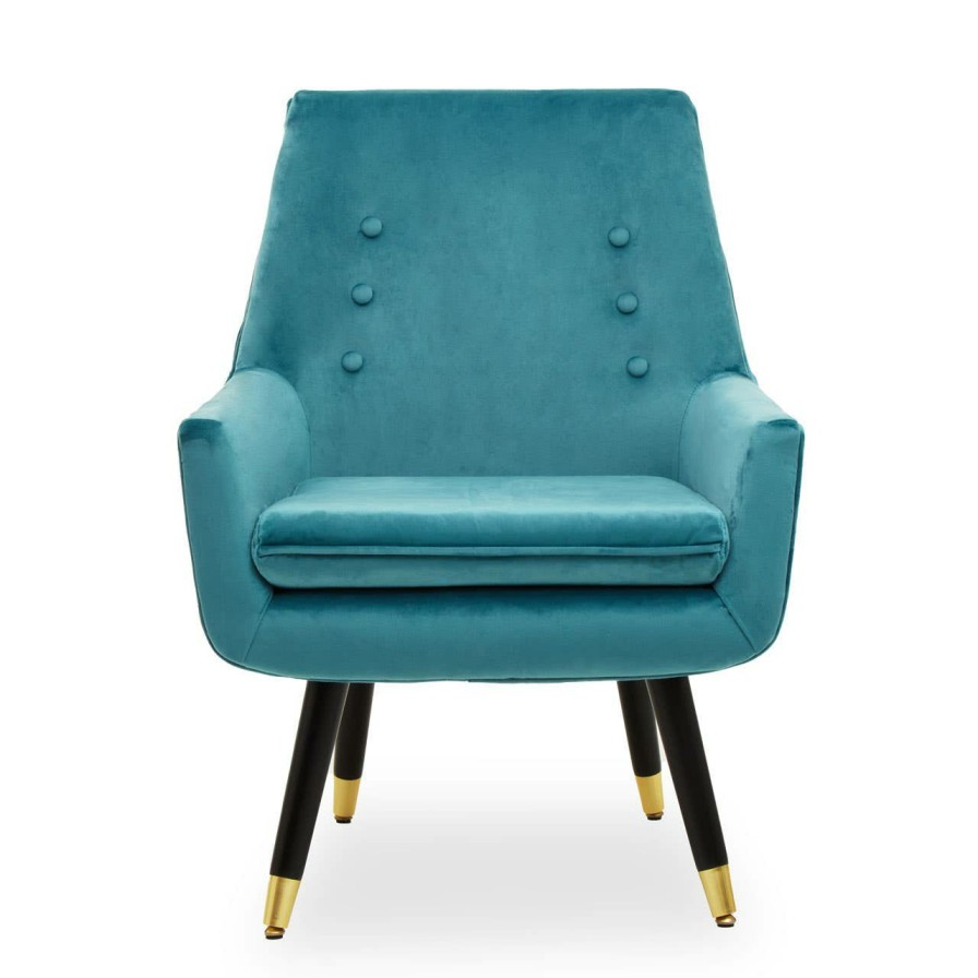 FURNITURE Fifty Five South Seating | Sara Green Velvet Armchair