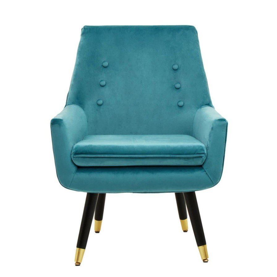 FURNITURE Fifty Five South Seating | Sara Green Velvet Armchair