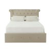 FURNITURE Premier Beds | Edison Beige Double Ottoman Bed