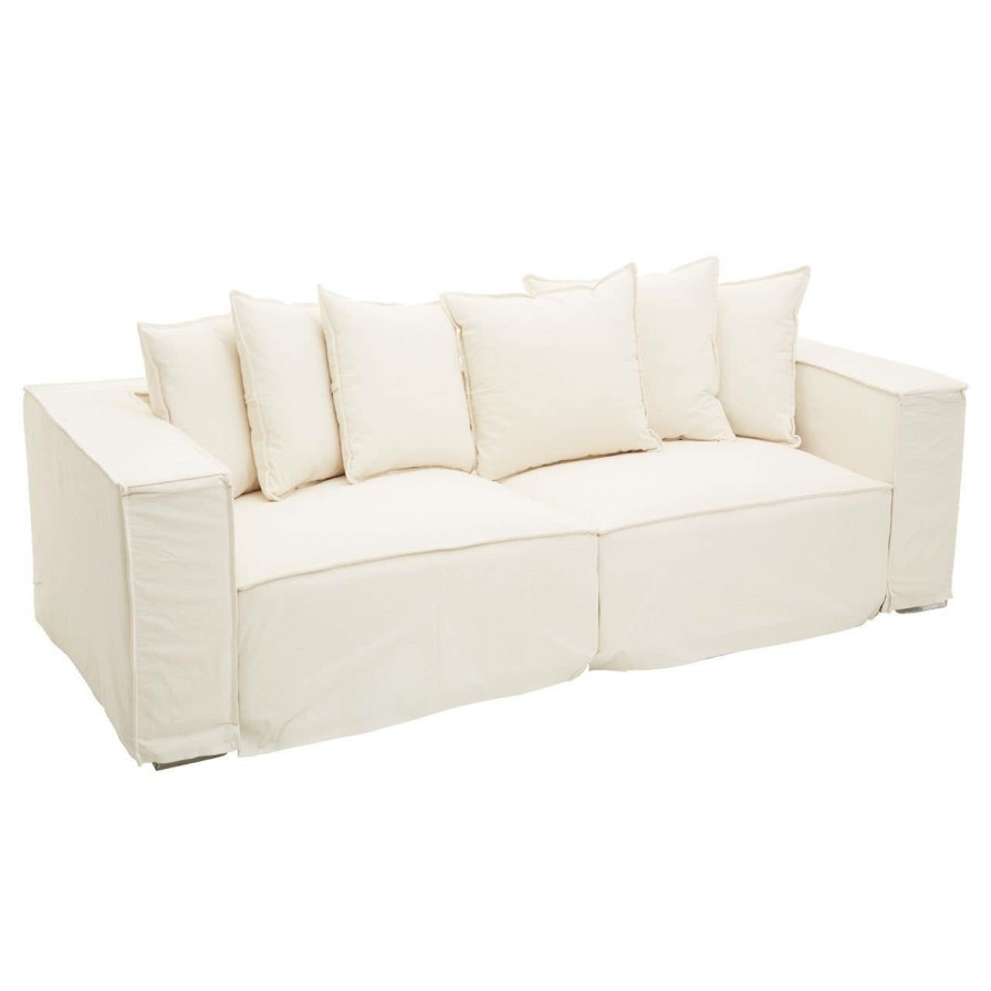 FURNITURE Fifty Five South Seating | Marseille 3 Seat Cream Sofa