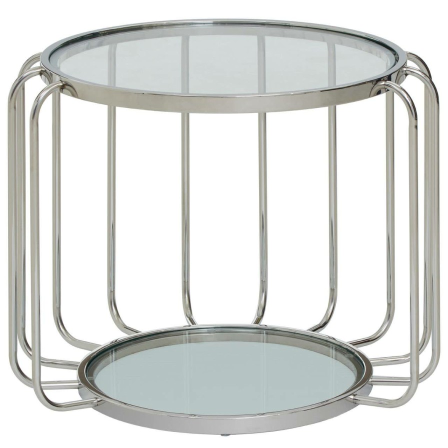 FURNITURE Fifty Five South Side Tables | Oria Side Table With Glass Top