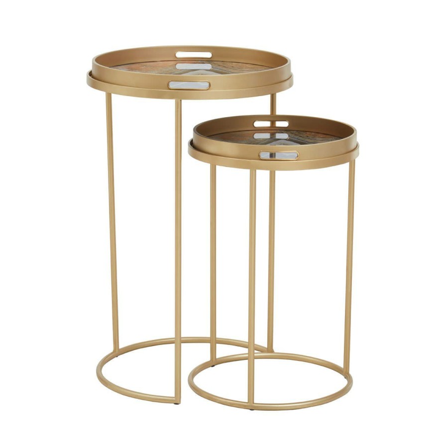 FURNITURE Premier Side Tables | Celina Set Of Two Abstract Nesting Tables