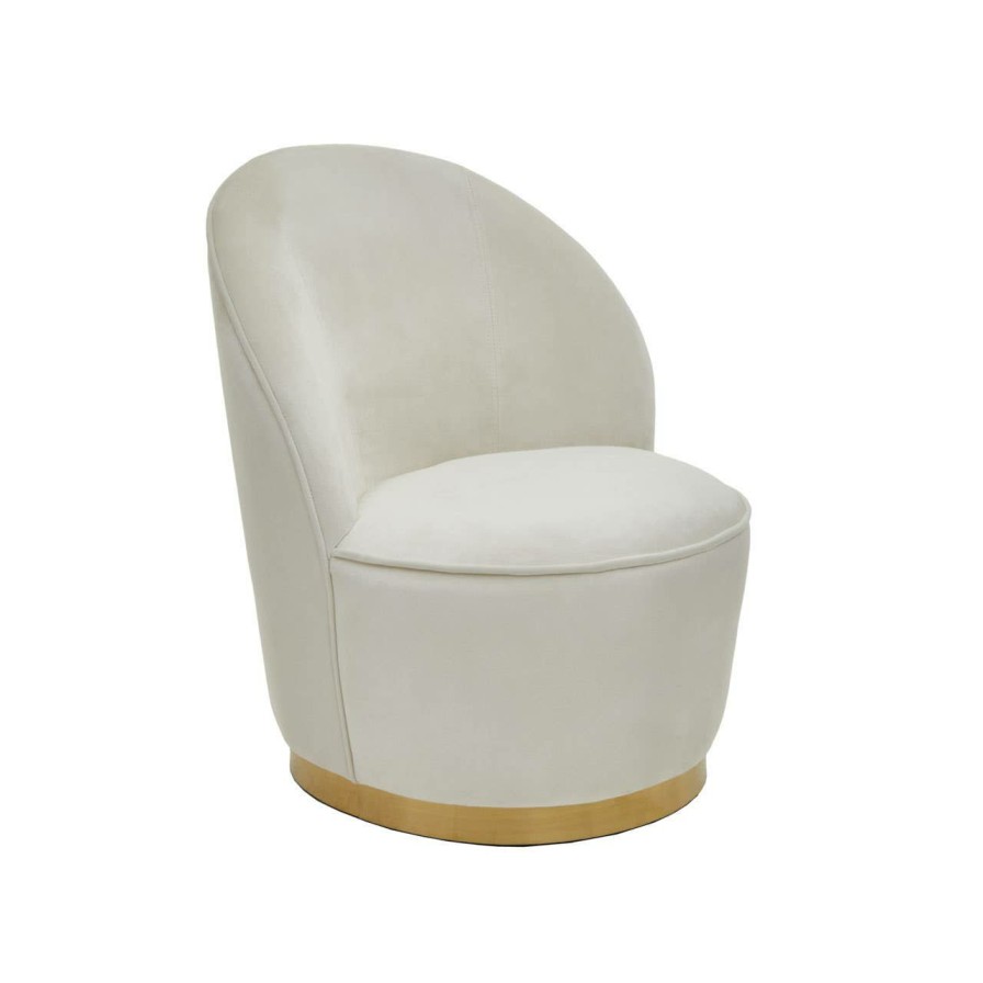 FURNITURE Fifty Five South Seating | Kids Tamra Gold Base Velvet Chair