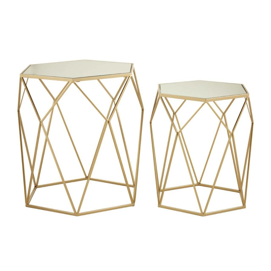 FURNITURE Premier Side Tables | Avantis Set Of 2 Hexagonal Side Tables