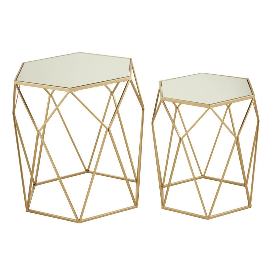 FURNITURE Premier Side Tables | Avantis Set Of 2 Hexagonal Side Tables