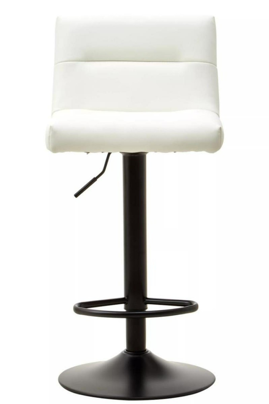 FURNITURE Fifty Five South Seating | Baina White Leather Effect Bar Stool