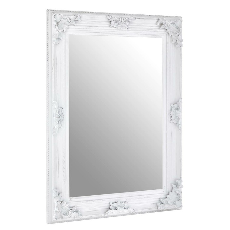 Bathe and Utility Premier Mirrors | Baroque Antique White Wall Mirror