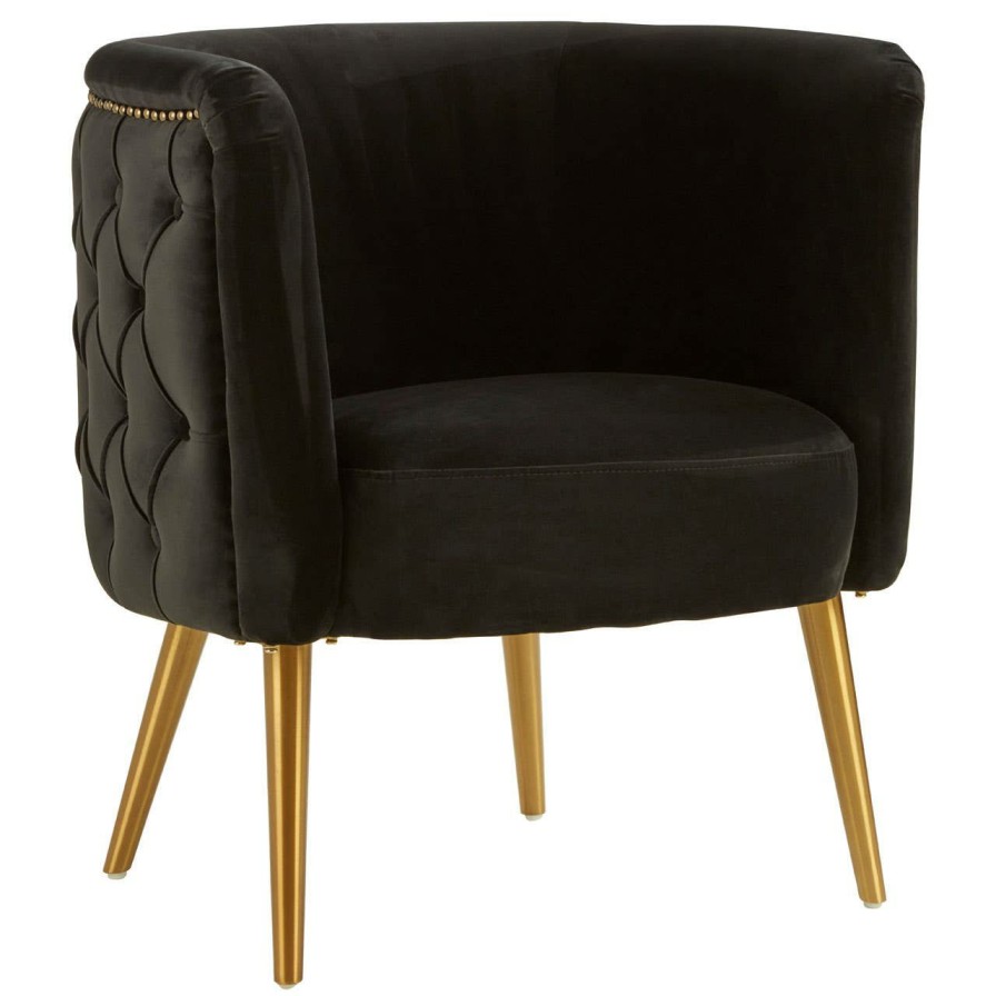 FURNITURE Fifty Five South Seating | Manhattan Black Tub Chair