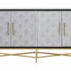 FURNITURE Fifty Five South Storage | Cadiz Grey Shagreen Sideboard