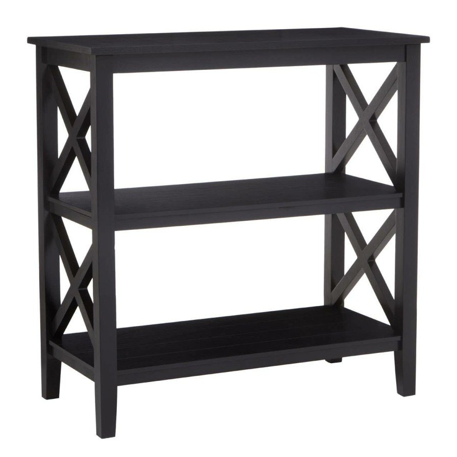 FURNITURE Premier Storage | Heritage Three Shelf Black Bookcase