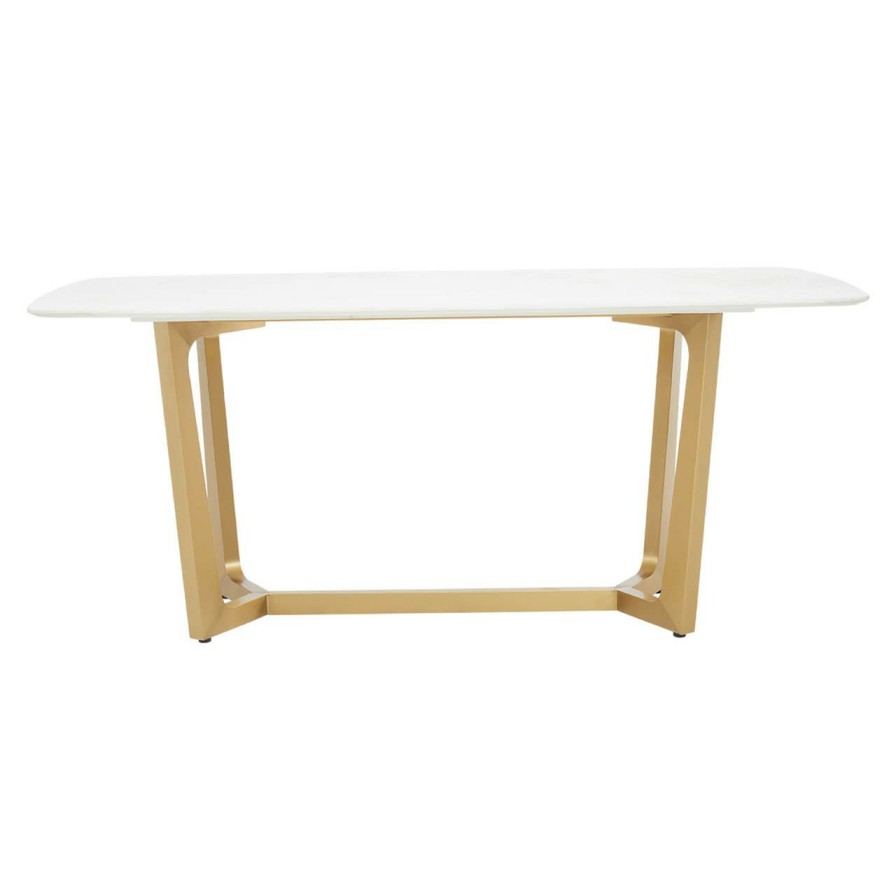 FURNITURE Fifty Five South Side Tables | Moda White Marble Dining Table