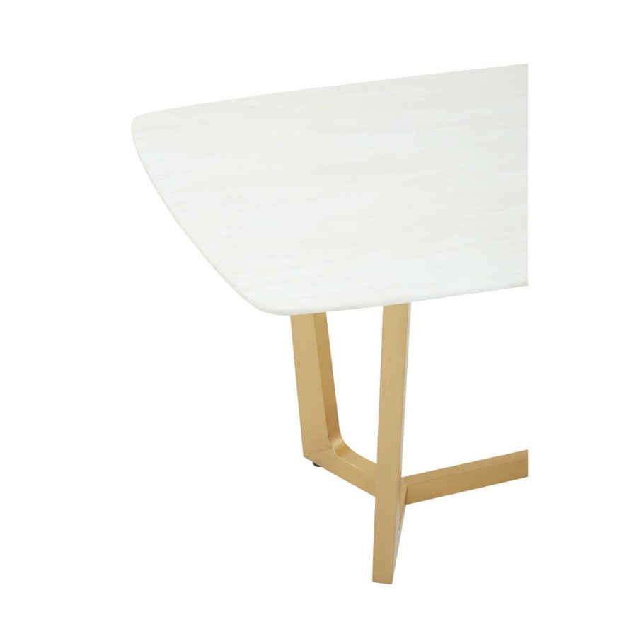 FURNITURE Fifty Five South Side Tables | Moda White Marble Dining Table