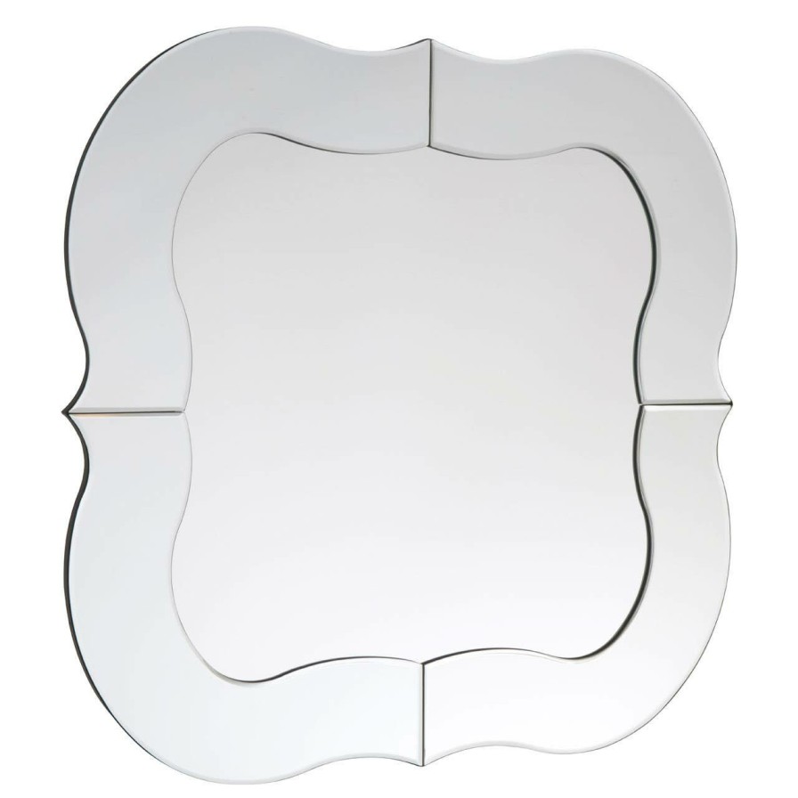 Bathe and Utility Fifty Five South Mirrors | Silver Rounded Wall Mirror