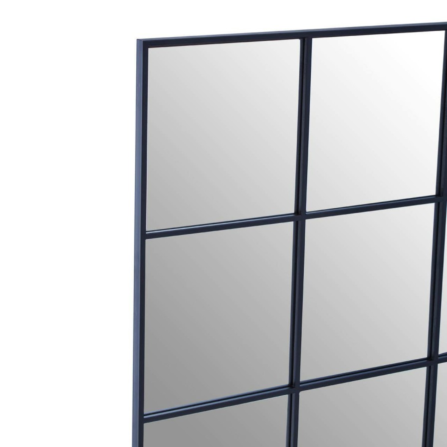 Bathe and Utility Premier Mirrors | Grid Wall Mirror With Black Finish Frame