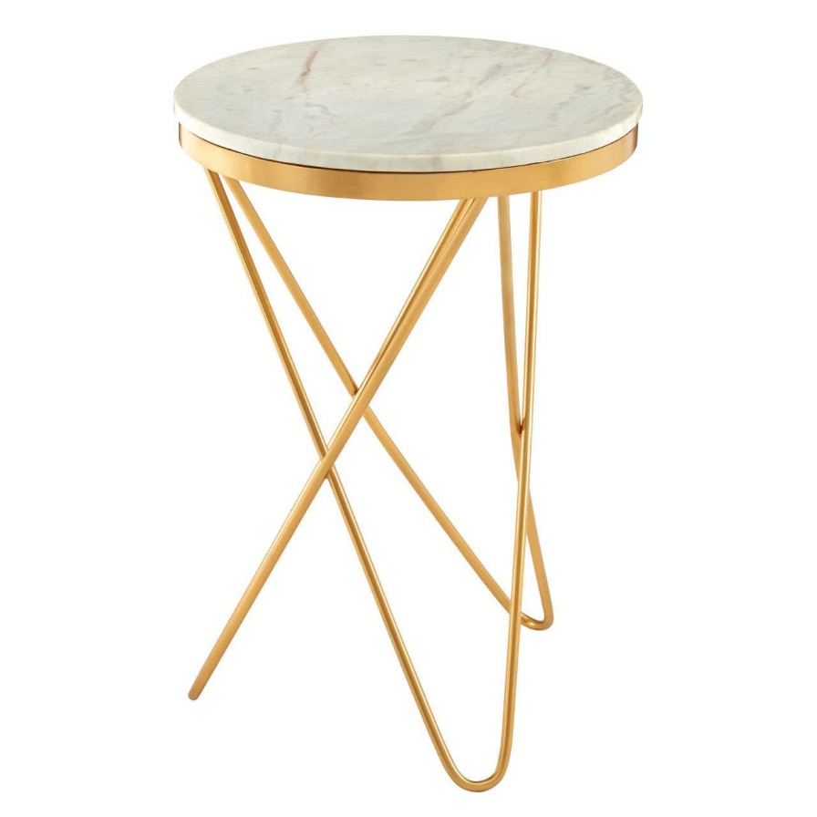 FURNITURE Fifty Five South Side Tables | Templar Iron Table With Hairpin Legs