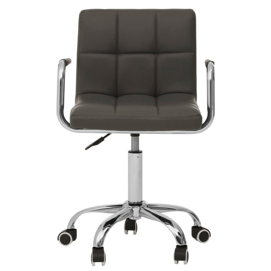 FURNITURE Premier Seating | Grey Home Office Chair With Swivel Base