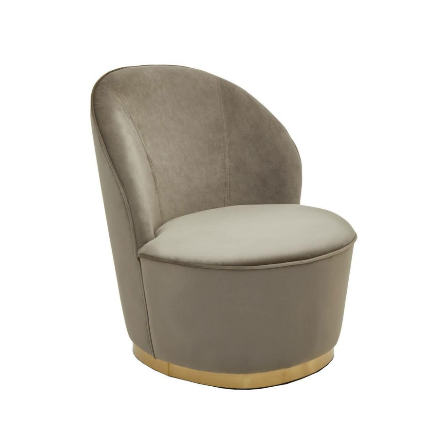FURNITURE Fifty Five South Seating | Kids Tamra Gold Base Velvet Chair