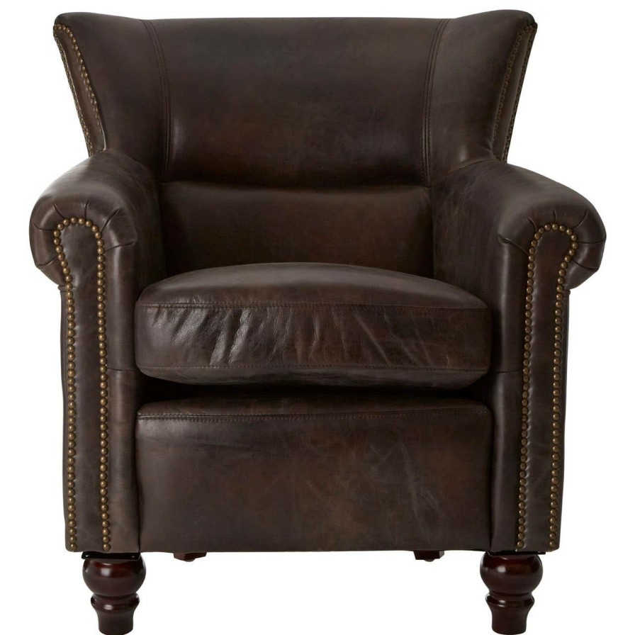 FURNITURE Fifty Five South Seating | Victor Dark Grey Scroll Armchair