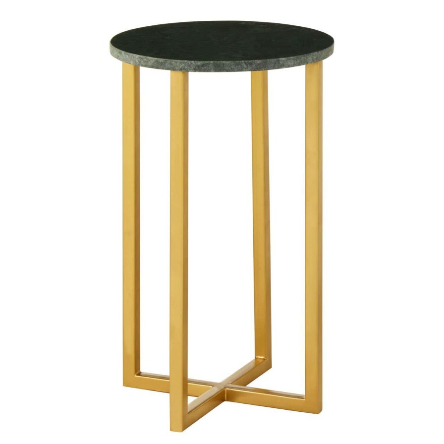 FURNITURE Fifty Five South Side Tables | Templar Small Marble And Iron Side Table